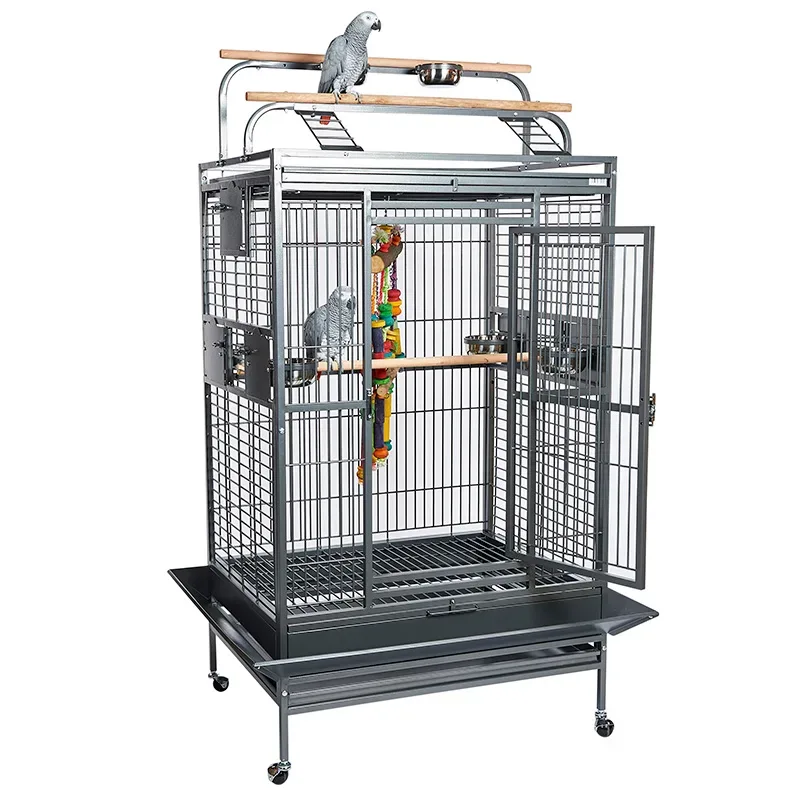 Rainforest Santos Play Top Parrot Cage Antique Special